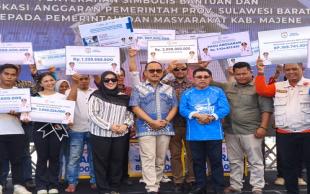 Pemprov Sulbar Gelontorkan Bantuan ke Pemkab Majene, Ini Rinciannya