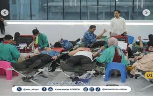Kementerian ATR/BPN Gelar Aksi Donor Darah sebagai Wujud Kepedulian dan Kemanusiaan