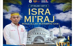 KONI Sulbar Sampaikan Pesan Spiritual di Momentum Isra Mi