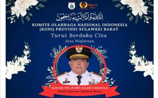 Salim S Mengga Meninggal Dunia, KONI Sulbar Berduka